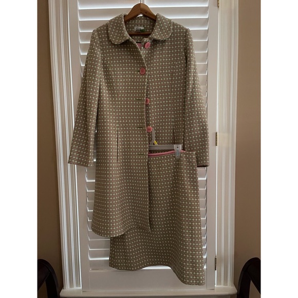 Lilly Pulitzer Jackets & Coats Lilly Pulitzer Wool Pink Green White